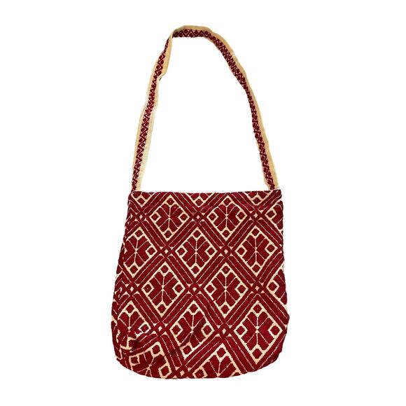 Handmade Handbags - Handmade | Red Cotton Boho Tote